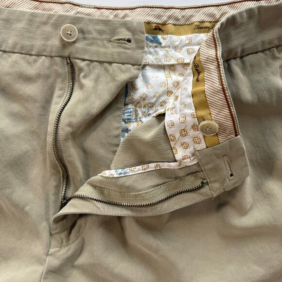 Tommy Bahama Silk Shorts Men’s 36 Tan Relaxed Fit 8” Inseam Casual Resort - Picture 4 of 7